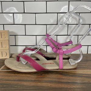 Tsubo Bellah Womens Size 8 Shoes Multicolor Leather Strappy Thong Sandals